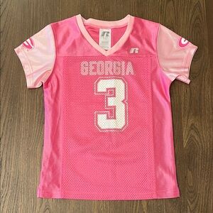 Russell Athletic Pink Kids Georgia Jersey